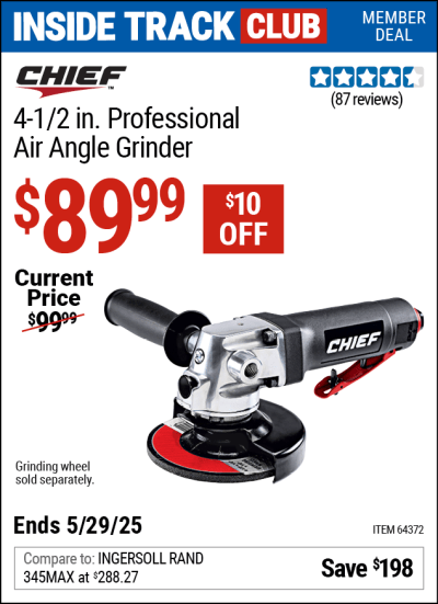 Harbor Freight Coupons, HF Coupons, 20% off - Professional 4-1/2