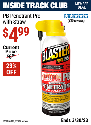 Harbor Freight Tools Coupons, Harbor Freight Coupon, HF Coupons-PB Penetrant 11 oz.