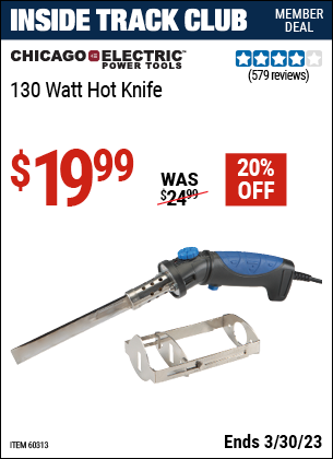 Harbor Freight Tools Coupons, Harbor Freight Coupon, HF Coupons-130 Watt Heavy Duty Hot Knife