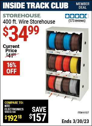 Harbor Freight Tools Coupons, Harbor Freight Coupon, HF Coupons-400 Ft. Wire And Wire Storage