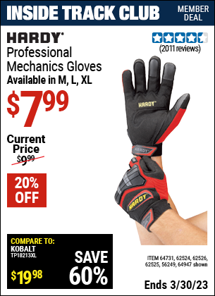 Harbor Freight Tools Coupons, Harbor Freight Coupon, HF Coupons-Hardy Professional Mechanic's Gloves