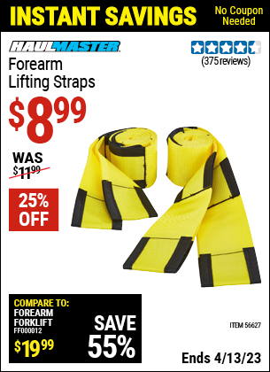 Harbor Freight Tools Coupons, Harbor Freight Coupon, HF Coupons-Forearm Lifting Straps