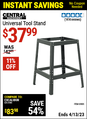 Harbor Freight Tools Coupons, Harbor Freight Coupon, HF Coupons-Universal Tool Stand