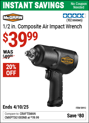 Harbor Freight Coupons, HF Coupons, 20% off - 58912