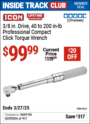 Harbor Freight Coupons, HF Coupons, 20% off - ICON 3/8 in. 40 