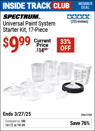 Harbor Freight Coupons, HF Coupons, 20% off - Universal Paint System Starter Kit, 17 Pc.