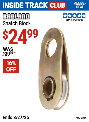 Harbor Freight Coupons, HF Coupons, 20% off - Snatch Block