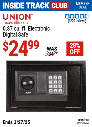 Harbor Freight Coupons, HF Coupons, 20% off - 0.37 Cu.ft. Electronic Safe