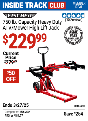 Harbor Freight Coupons, HF Coupons, 20% off - 750 Lb. High Lift Jack