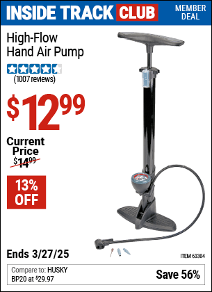 Harbor Freight Coupons, HF Coupons, 20% off - High Flow Hand Air Pump