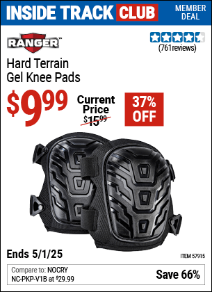 Harbor Freight Coupons, HF Coupons, 20% off - Hard Terrain Gel Knee Pads