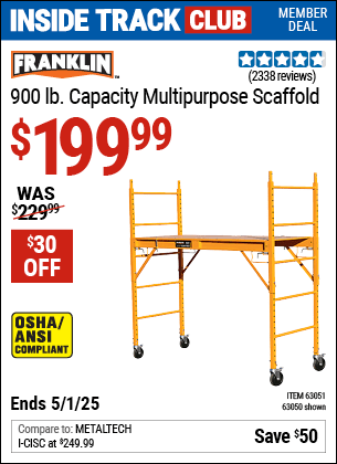 Harbor Freight Coupons, HF Coupons, 20% off - Heavy Duty Portable Scaffold