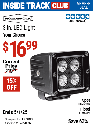 Harbor Freight Coupons, HF Coupons, 20% off - Roadshock 965 Lumens 3