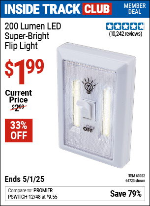 Harbor Freight Coupons, HF Coupons, 20% off - Led Super Bright Flip Light