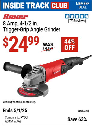 Harbor Freight Coupons, HF Coupons, 20% off - Bauer 4-1/2