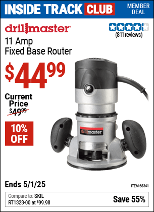 Harbor Freight Coupons, HF Coupons, 20% off - 2 Hp Fixed Base Router