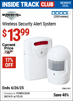 Harbor Freight Coupons, HF Coupons, 20% off - Wireless Security Alert System