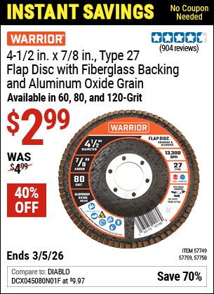 Harbor Freight Coupons, HF Coupons, 20% off - 57749