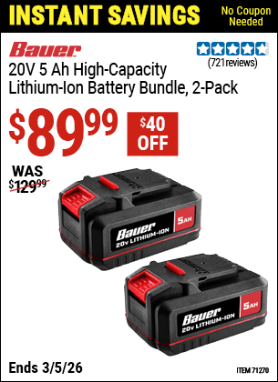 Harbor Freight Coupons, HF Coupons, 20% off - 71270