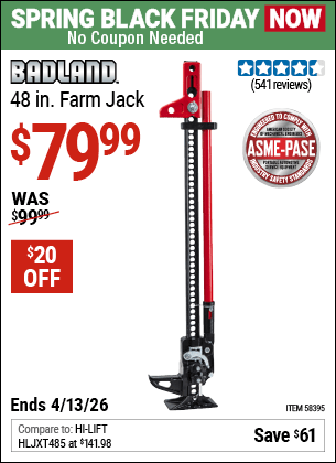 Harbor Freight Coupons, HF Coupons, 20% off - 58395