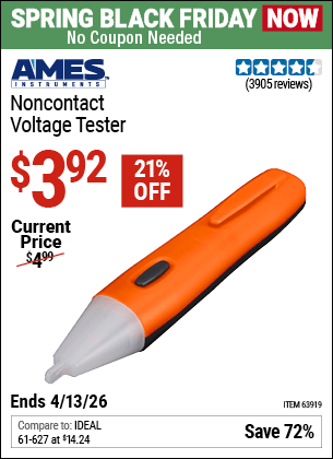 Harbor Freight Coupons, HF Coupons, 20% off - Non-contact Voltage Tester