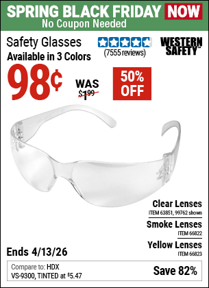 Harbor Freight Coupons, HF Coupons, 20% off - Safety Glasses