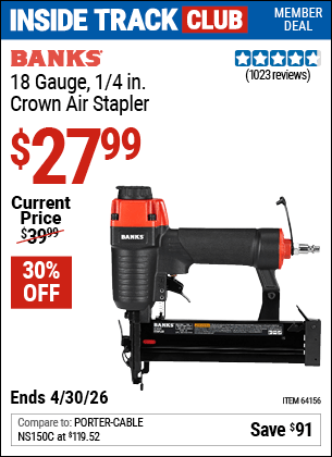 Harbor Freight Coupons, HF Coupons, 20% off - 18 Gauge, 1/4