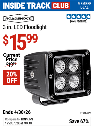 Harbor Freight Coupons, HF Coupons, 20% off - Roadshock 965 Lumens 3