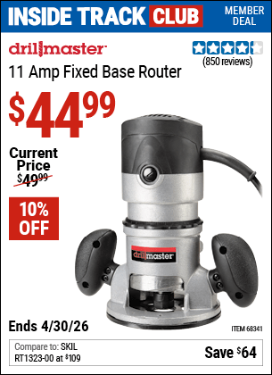 Harbor Freight Coupons, HF Coupons, 20% off - 2 Hp Fixed Base Router