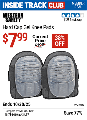 Harbor Freight Coupons, HF Coupons, 20% off - Hard Cap Gel Knee Pads