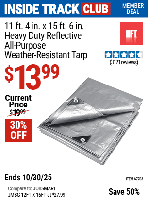 Harbor Freight Coupons, HF Coupons, 20% off - 11 Ft. 4 In. X 15 Ft. 6 In. Silver/heavy Duty Reflective All Purpose/weather Resistant Tarp
