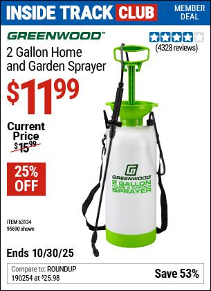 Harbor Freight Coupons, HF Coupons, 20% off - 2 Gallon Home And Garden Sprayer