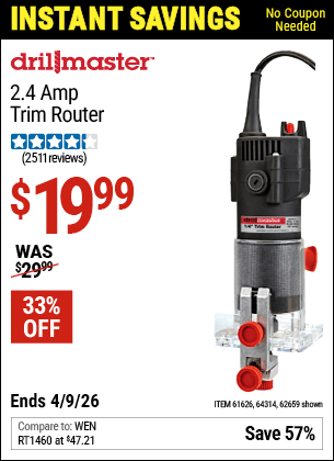 Harbor Freight Coupons, HF Coupons, 20% off - 1/4