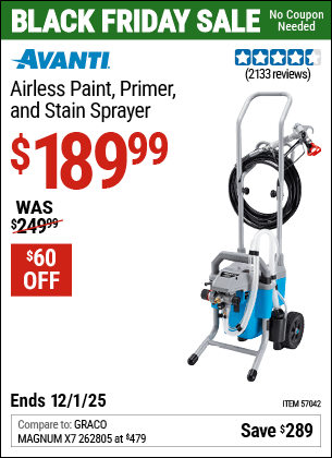 Harbor Freight Coupons, HF Coupons, 20% off - Airless Paint, Primer & Stain Sprayer
