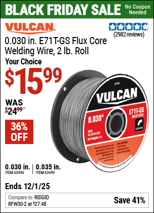 Harbor Freight Coupons, HF Coupons, 20% off - Flux Core Welding Wire