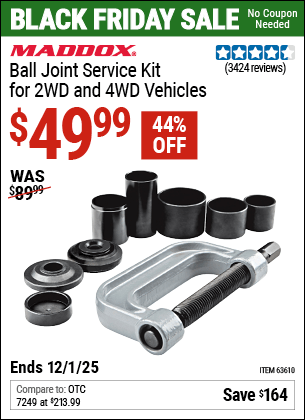 Harbor Freight Coupons, HF Coupons, 20% off - Ball Joint Service Kit For 2wd And 4wd Vehicles