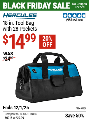 Harbor Freight Coupons, HF Coupons, 20% off - Hercules 18