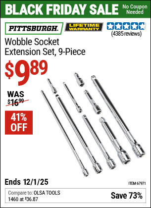 Harbor Freight Coupons, HF Coupons, 20% off - 9 Piece 1/4