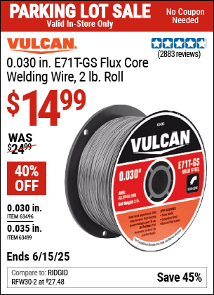 Harbor Freight Coupons, HF Coupons, 20% off - Flux Core Welding Wire