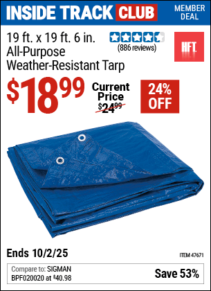 Harbor Freight Coupons, HF Coupons, 20% off - 19 Ft. X 19 Ft. 6