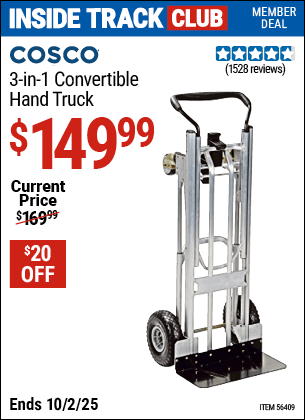 Harbor Freight Coupons, HF Coupons, 20% off - Franklin 3-in-1 Convertible Hand Truck