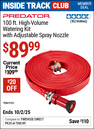 Harbor Freight Coupons, HF Coupons, 20% off - 100 Ft. High Volume Watering Kit