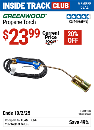 Harbor Freight Coupons, HF Coupons, 20% off - Propane Torch