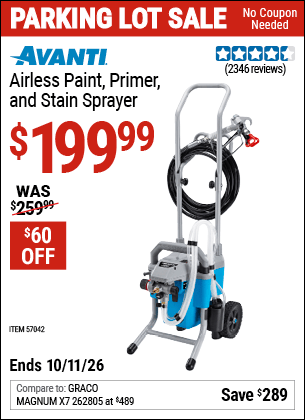 Harbor Freight Coupons, HF Coupons, 20% off - Airless Paint, Primer & Stain Sprayer