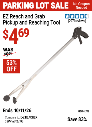 Harbor Freight Coupons, HF Coupons, 20% off - Ez Reach And Grab Pickup And Reaching Tool