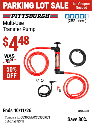 Harbor Freight Coupons, HF Coupons, 20% off - Multi-use Transfer Pump