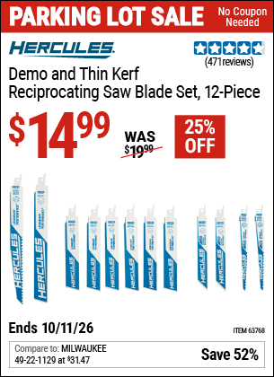 Harbor Freight Coupons, HF Coupons, 20% off - Hercules 6