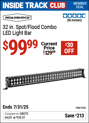Harbor Freight Coupons, HF Coupons, 20% off - 32 in. Spot/Flood Combo LED Light Bar