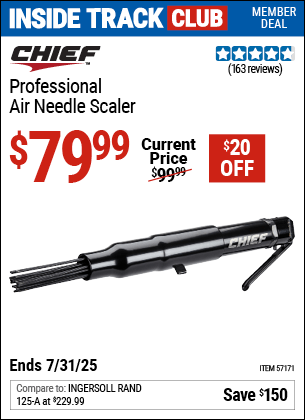 Harbor Freight Coupons, HF Coupons, 20% off - Professional Air Needle Scaler