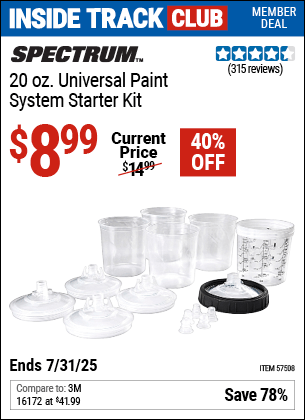 Harbor Freight Coupons, HF Coupons, 20% off - Universal Paint System Starter Kit, 17 Pc.